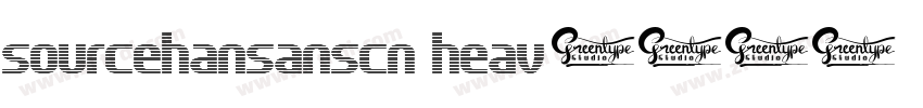sourcehansanscn heav字体转换
